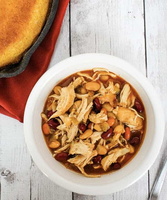 instant pot bbq chicken chili feature