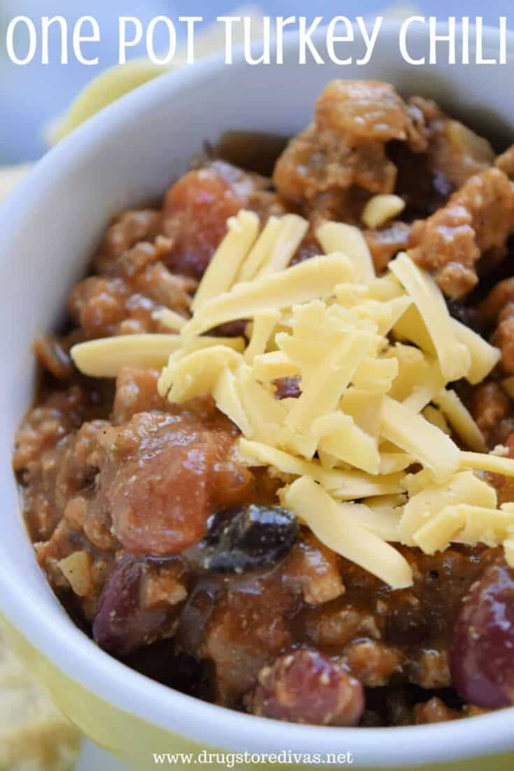 one pot turkey chili recipe image