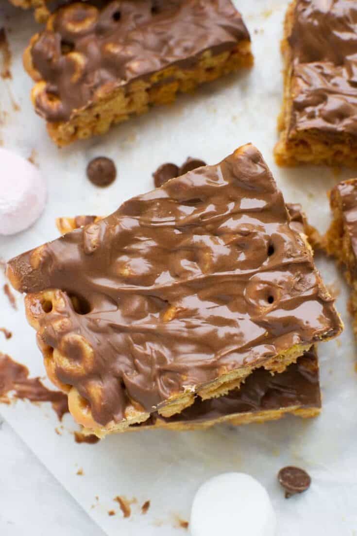 peanut butter Cheerio bars 5