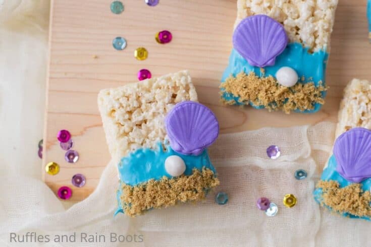 rice krispies treats mermaid