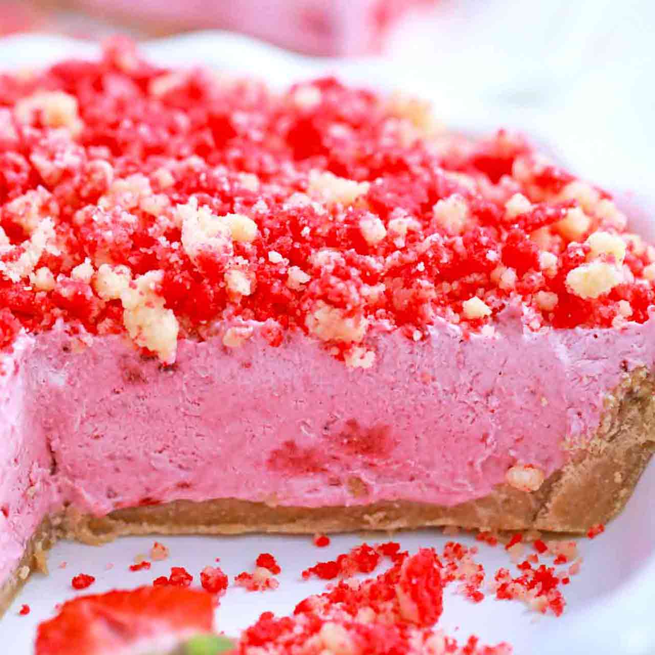 strawberry shortcake freezer pie facebook