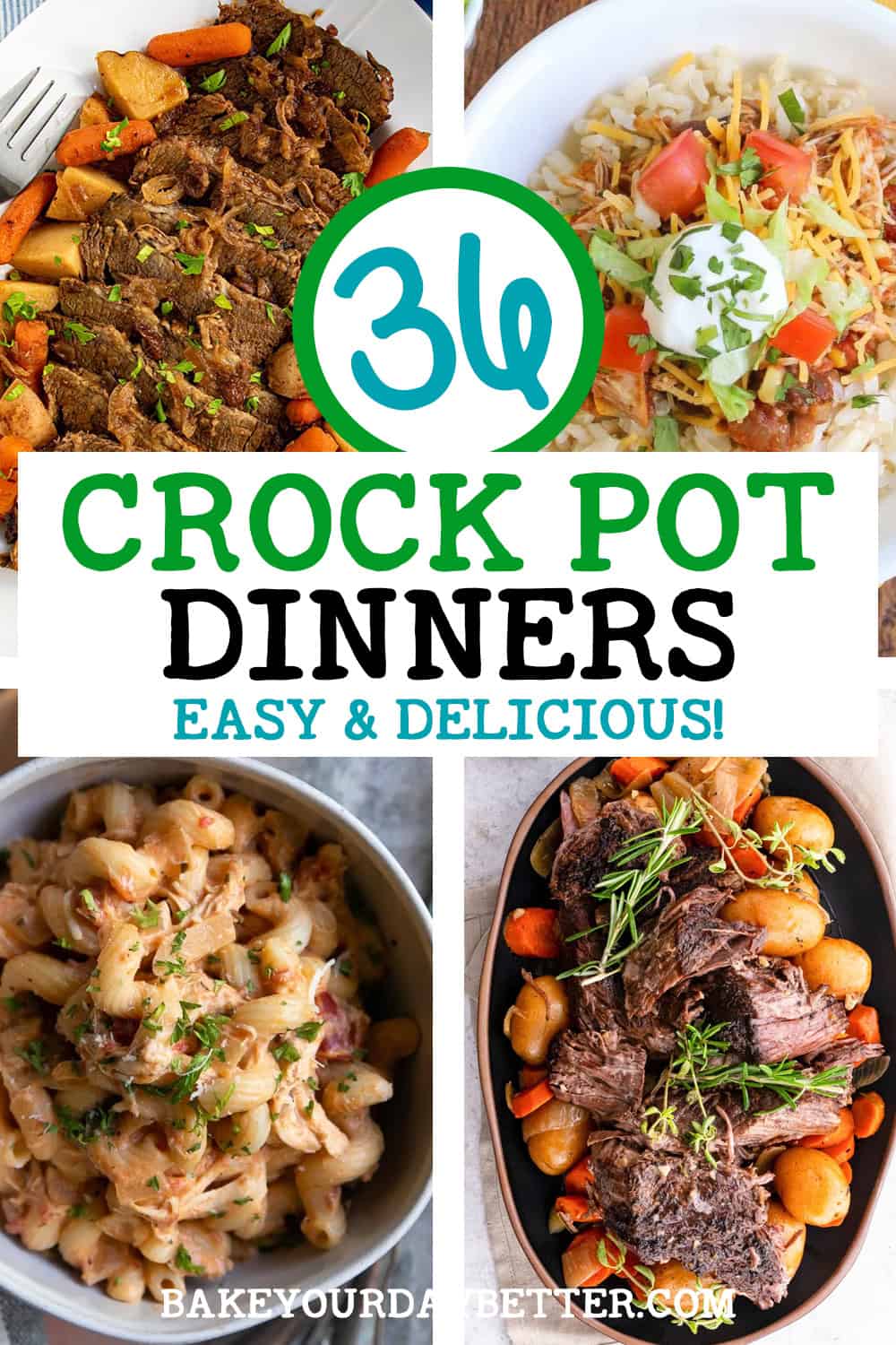 36 crock pot dinners easy & delicious