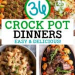 36 crock pot dinners easy & delicious