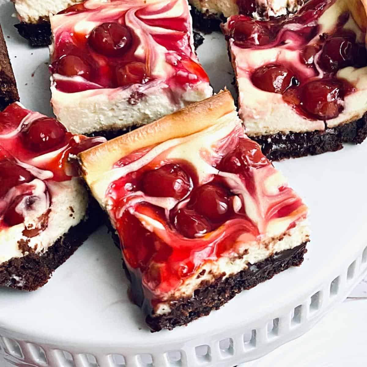 Cherry Cheesecake Brownie Bars 1