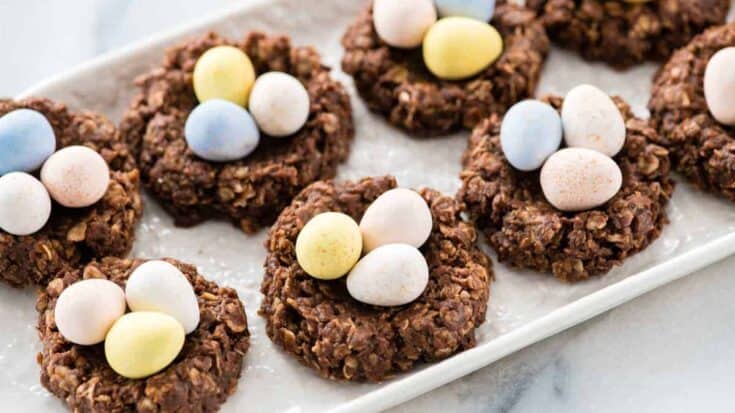 Easter nest cookies healthy no bake