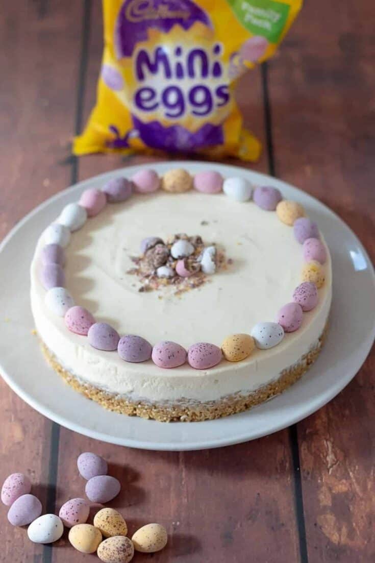 Easy No Bake Mini Egg Easter Cheesecake 1200