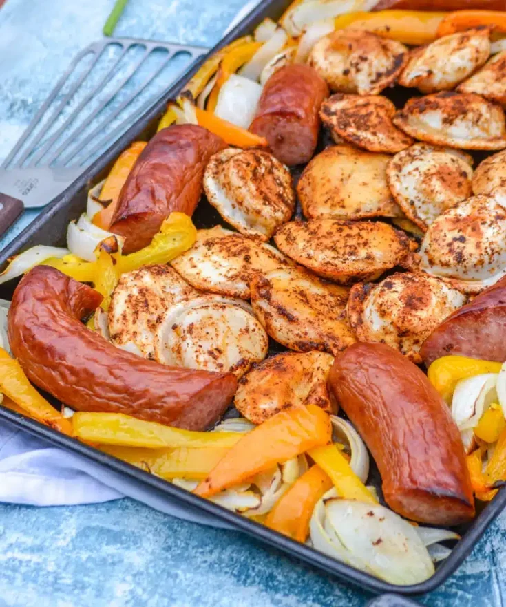 Sheet Pan Pierogi Kielbasa Meal