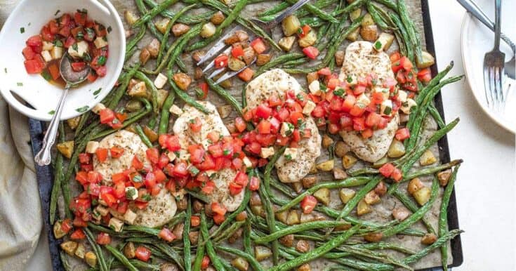 Sheet Pan Veggies and Chicken Facebook