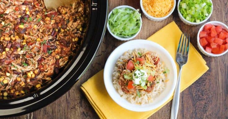 Slow Cooker Chicken Burrito Bowl Facebook