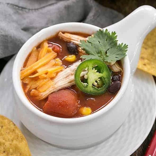 Slow Cooker Chicken Enchilada Soup 5