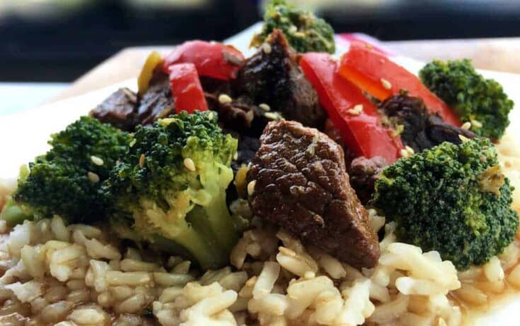 Slow cooker beef and broccoli