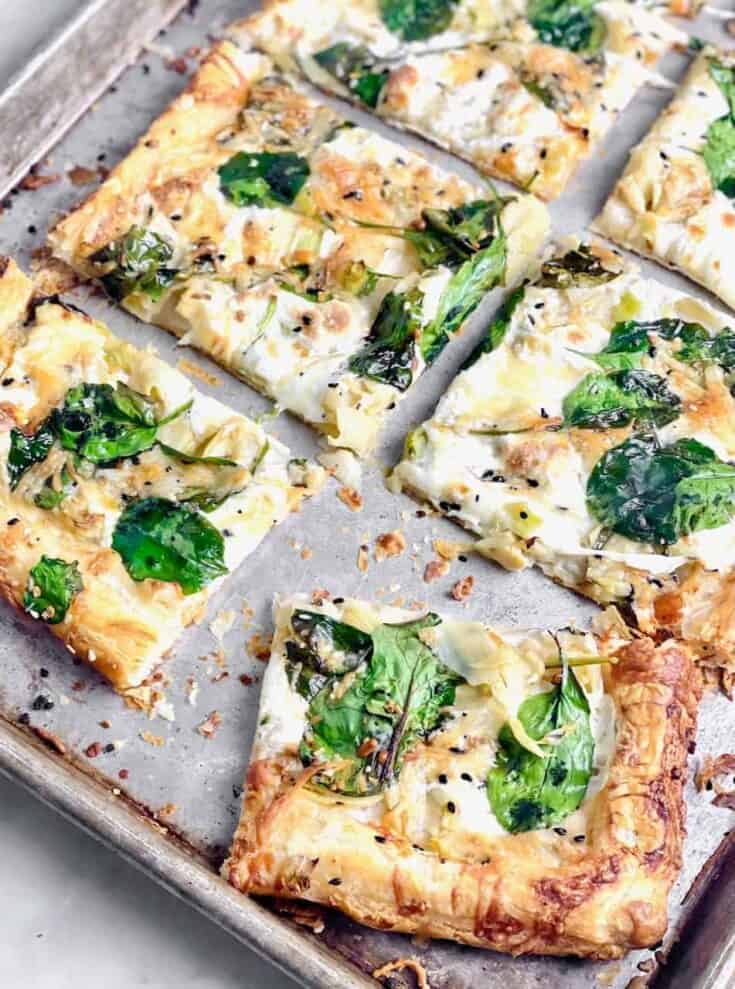 Spinach Alfredo Pizza 7