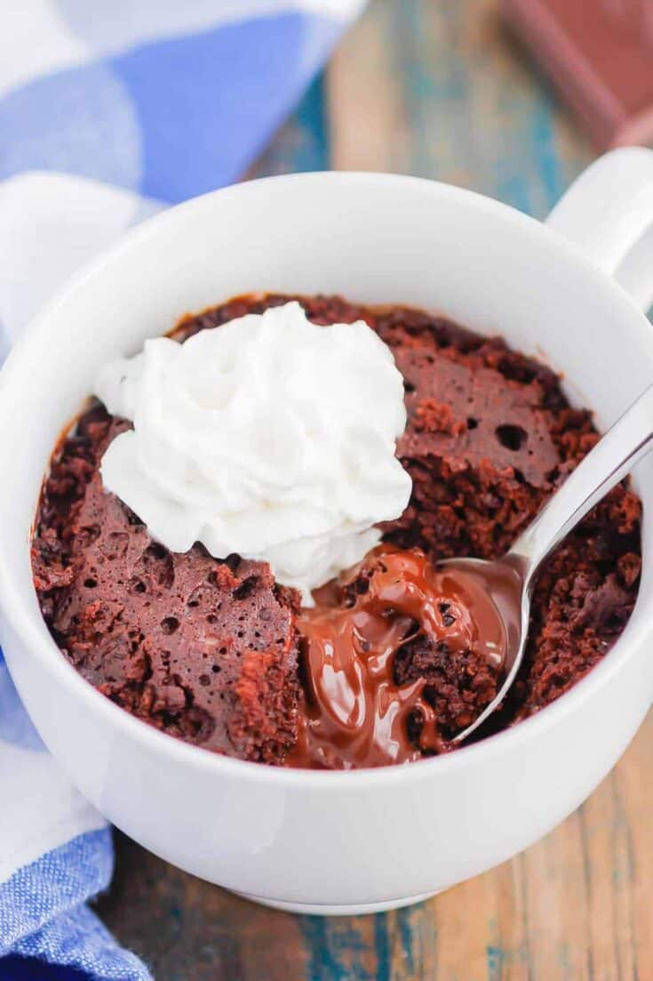 chocolate lava mug cake 3