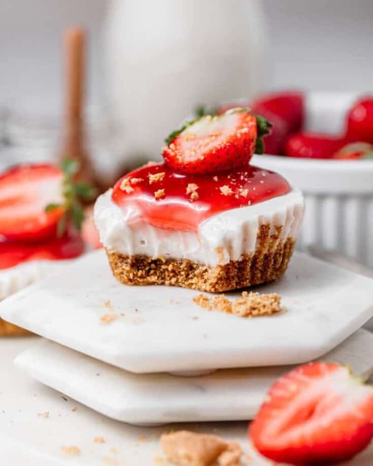 mini no bake cheesecake vegan 2 index