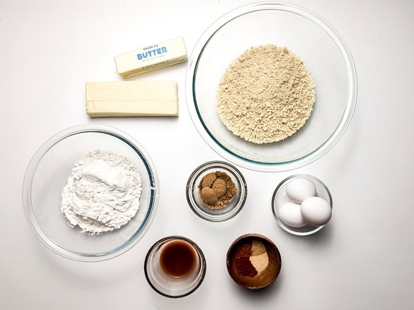 overhead shot of ingredients