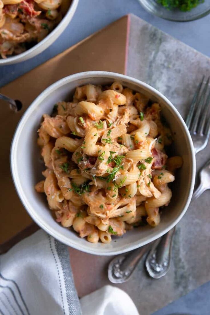 slow cooker creamy chicken pasta 2