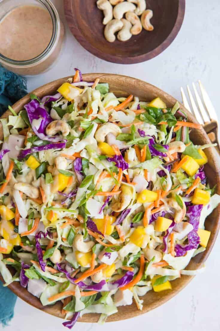 thai chicken chopped salad peanut dressing 2