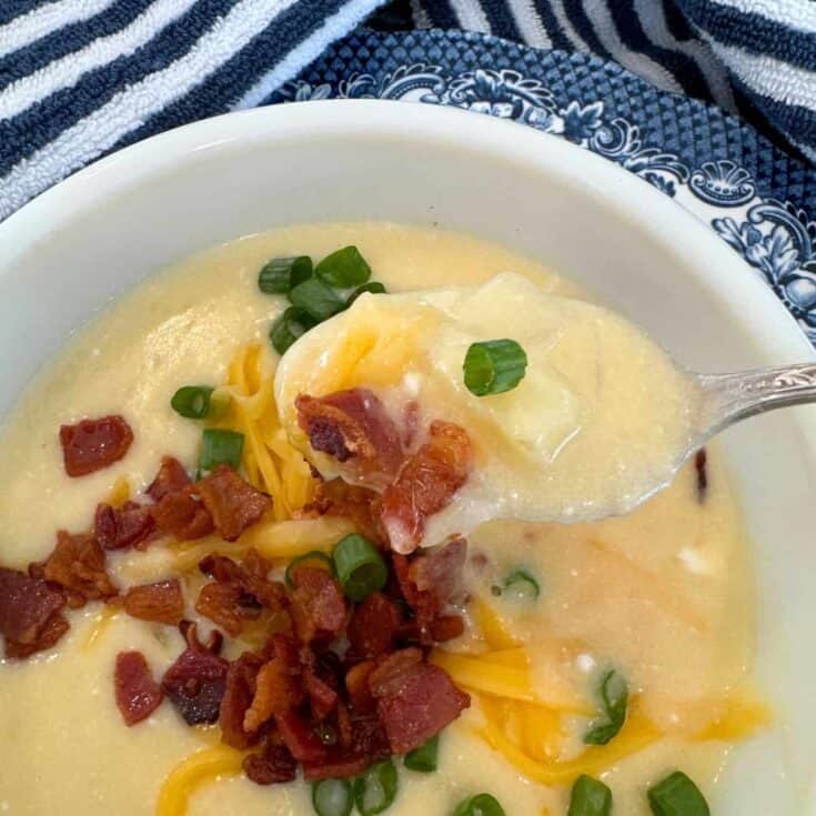 the best crock pot potato soup recipefarmhouseharvest