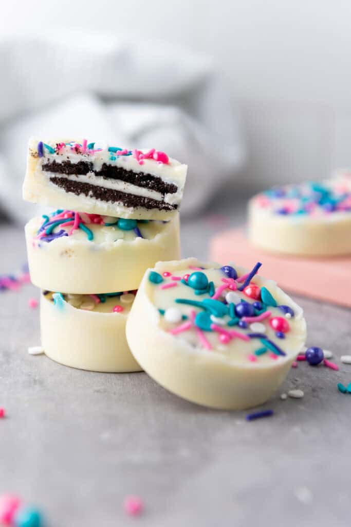 stack of finished oreo treats