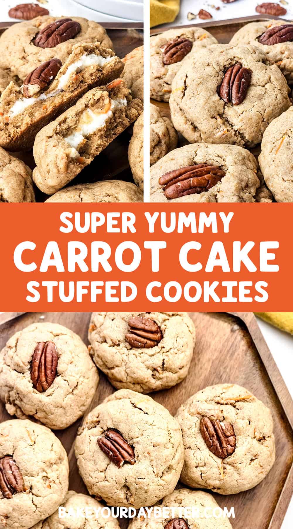 super yummy carrot cake stuffed cookies