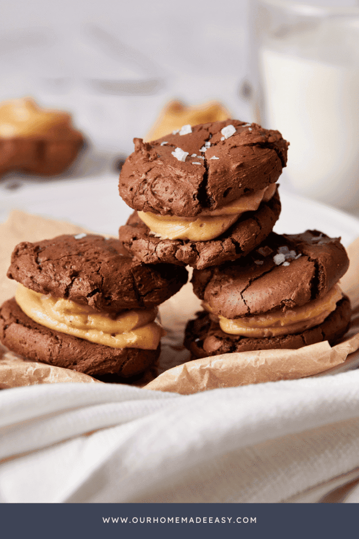 Chocolate Peanut Butter Sandwiches Finished Decorated 3