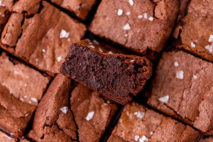 Fudgy sourdough brownies