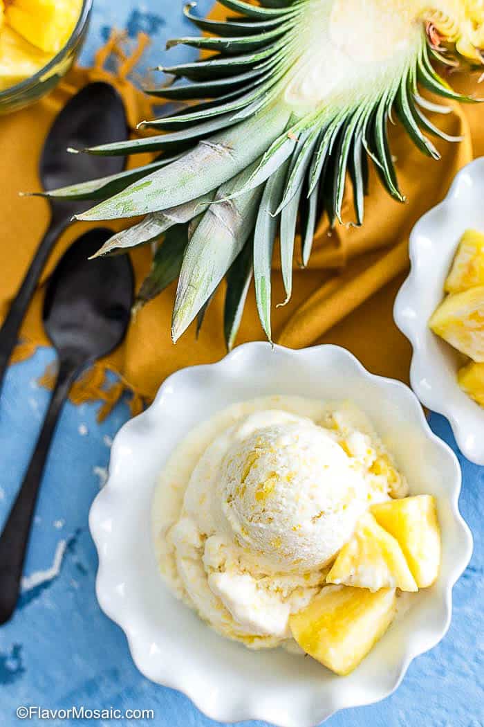 Pineapple Ice Cream Flavor Mosaic