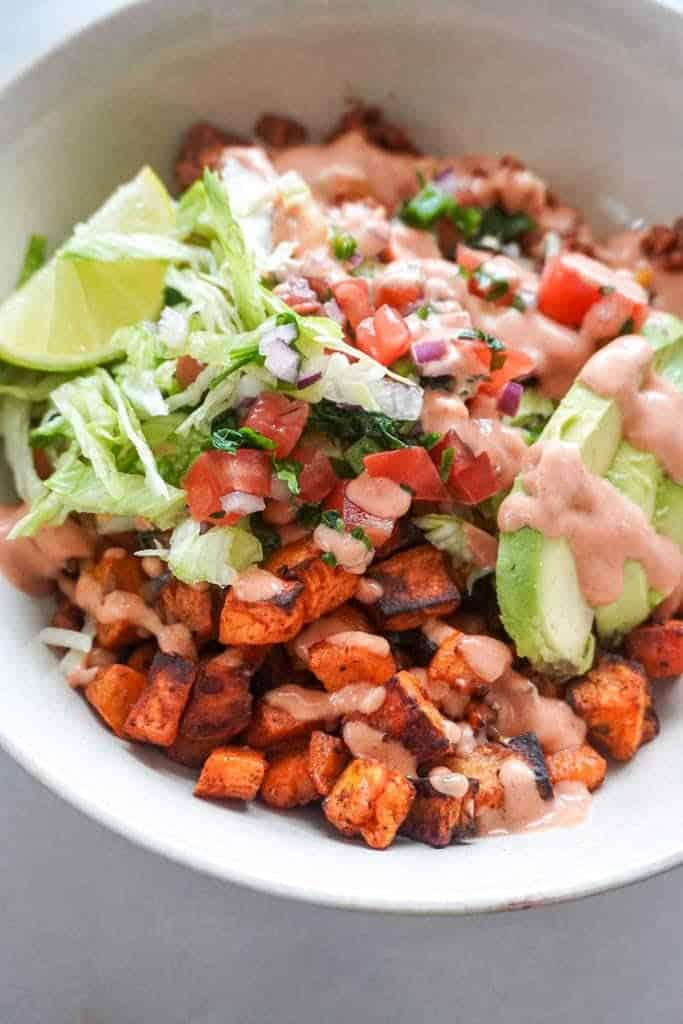 Sweet Potato Taco Bowls vt
