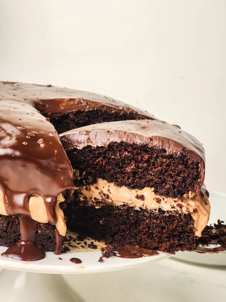 chocolate mousse layer cake