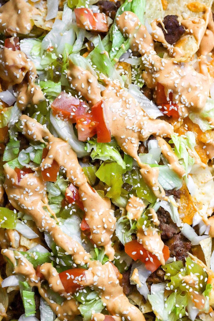 easy big mac nachos
