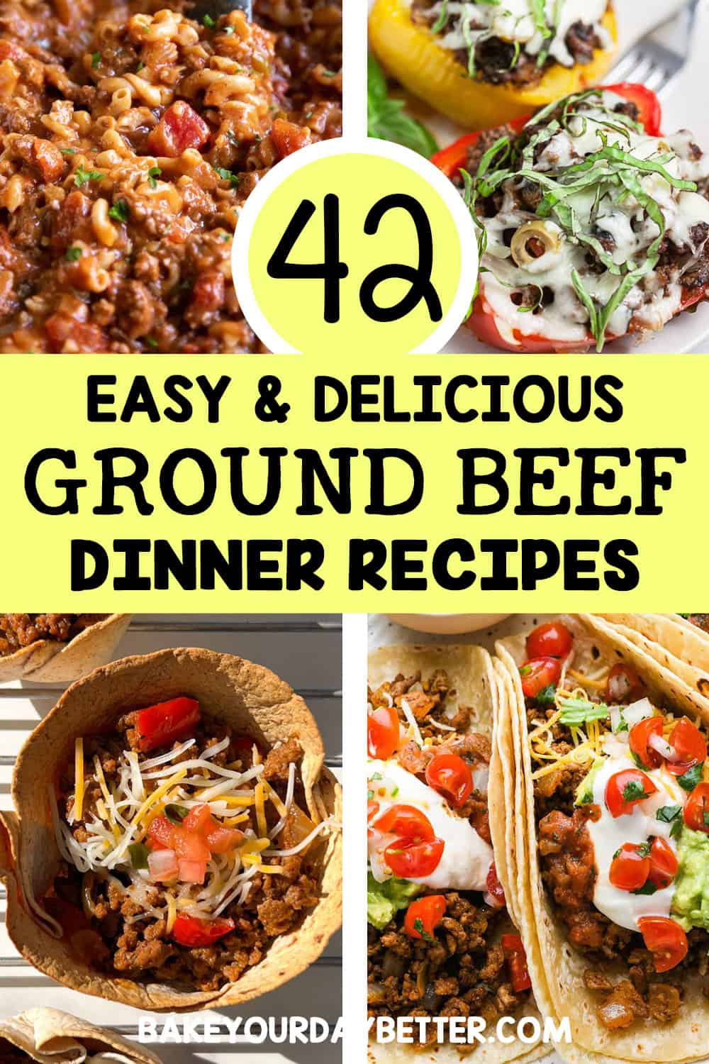 42 easy and delicious ground beef dinner recipes