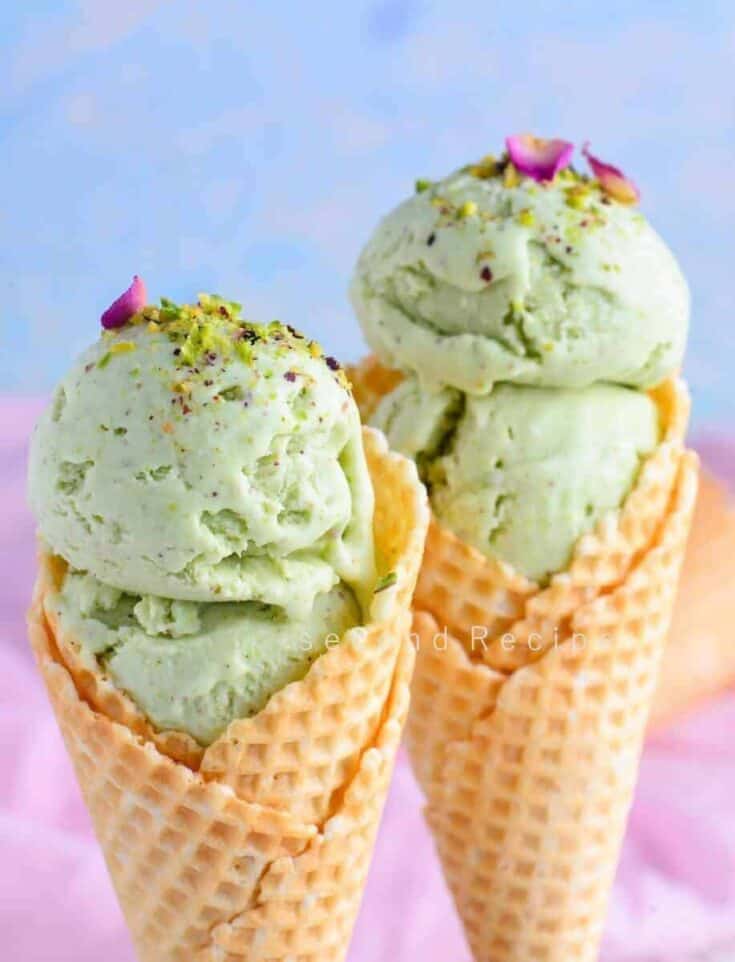 pista rose ice cream