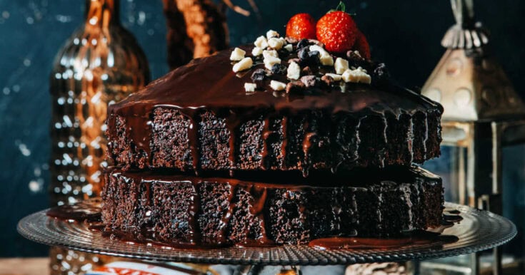 whiskey chocolate ganache cake fb
