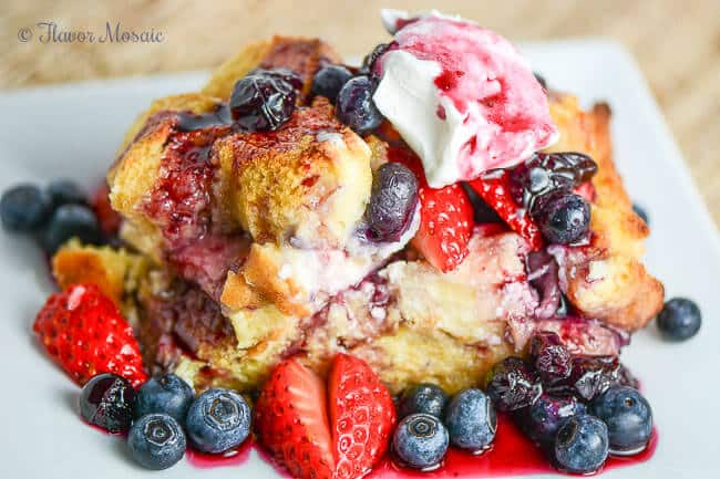 Blueberry Strawberry French Toast Casserole 31