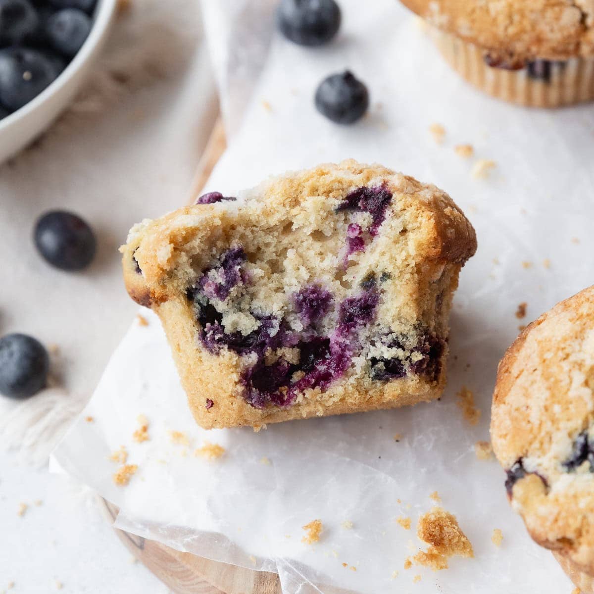 Gluten Free Blueberry Muffins Thumbnail 1