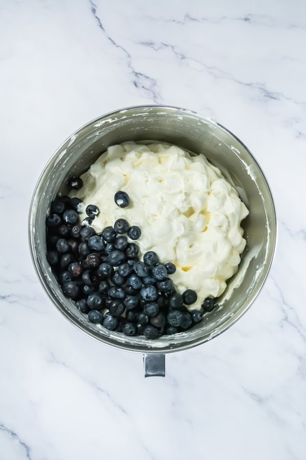 add the blueberries