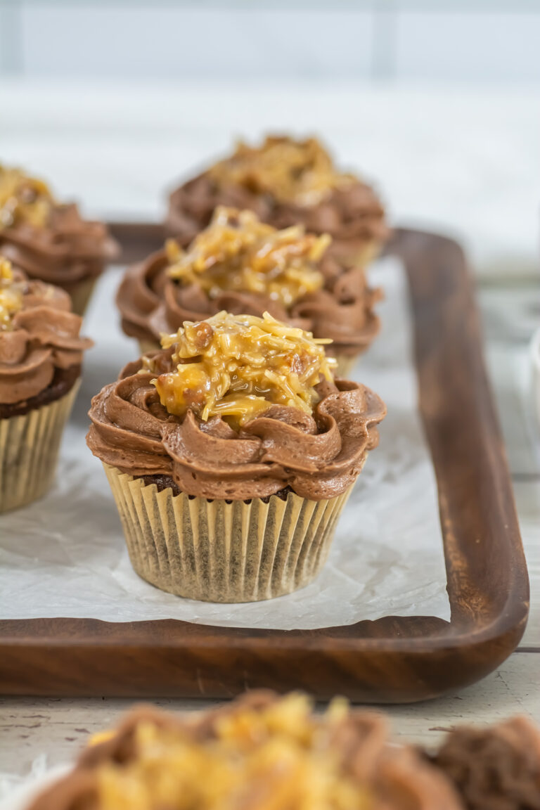 best ever german chocolate cupcakes