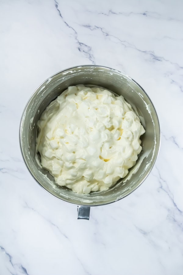 cheesecake fluff before adding fruit