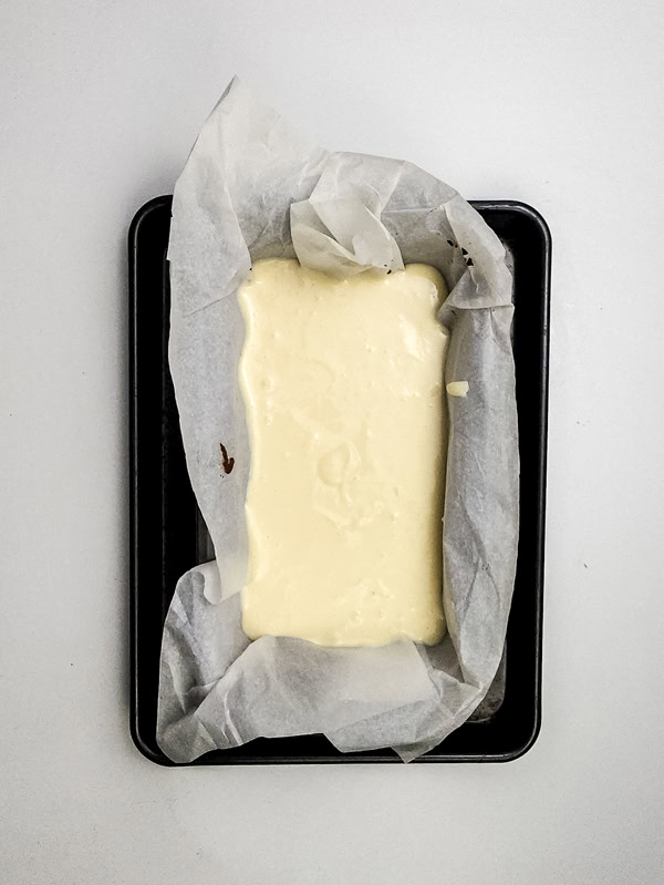 cheesecake layer before baking