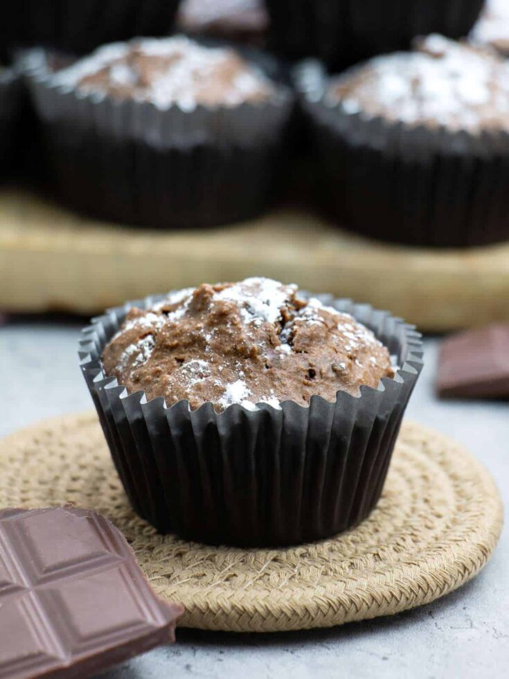 chocolate and coconut muffins