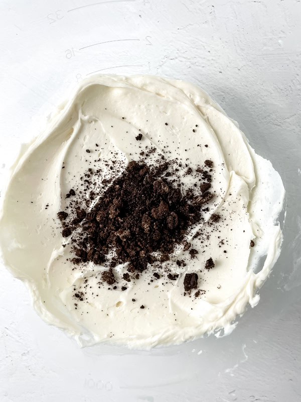 creating the oreo buttercream