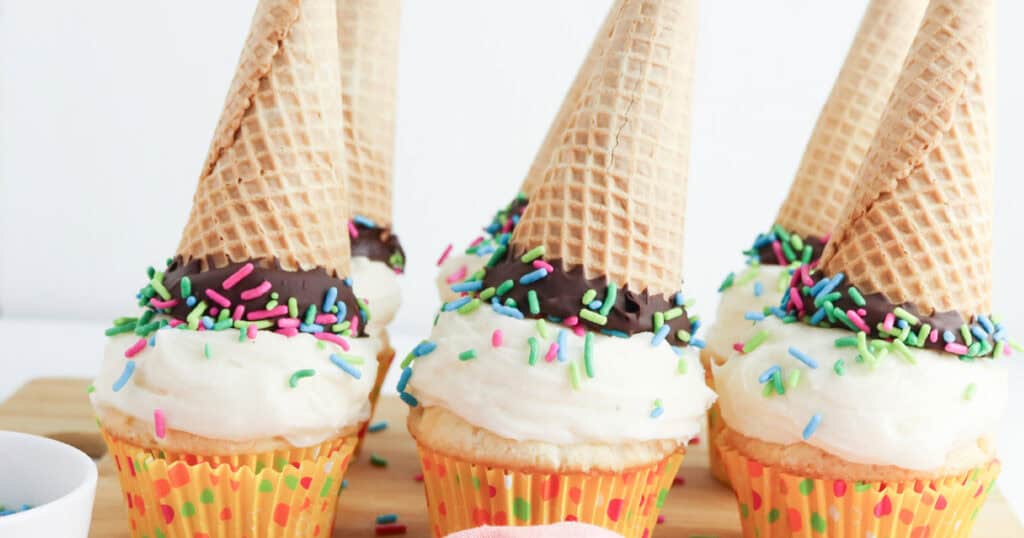 cute easy ice cream cone cupcakes