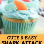 cute and easy shark attack jello cupcakes