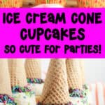 ice cream cone cupcakes so cute for parties!