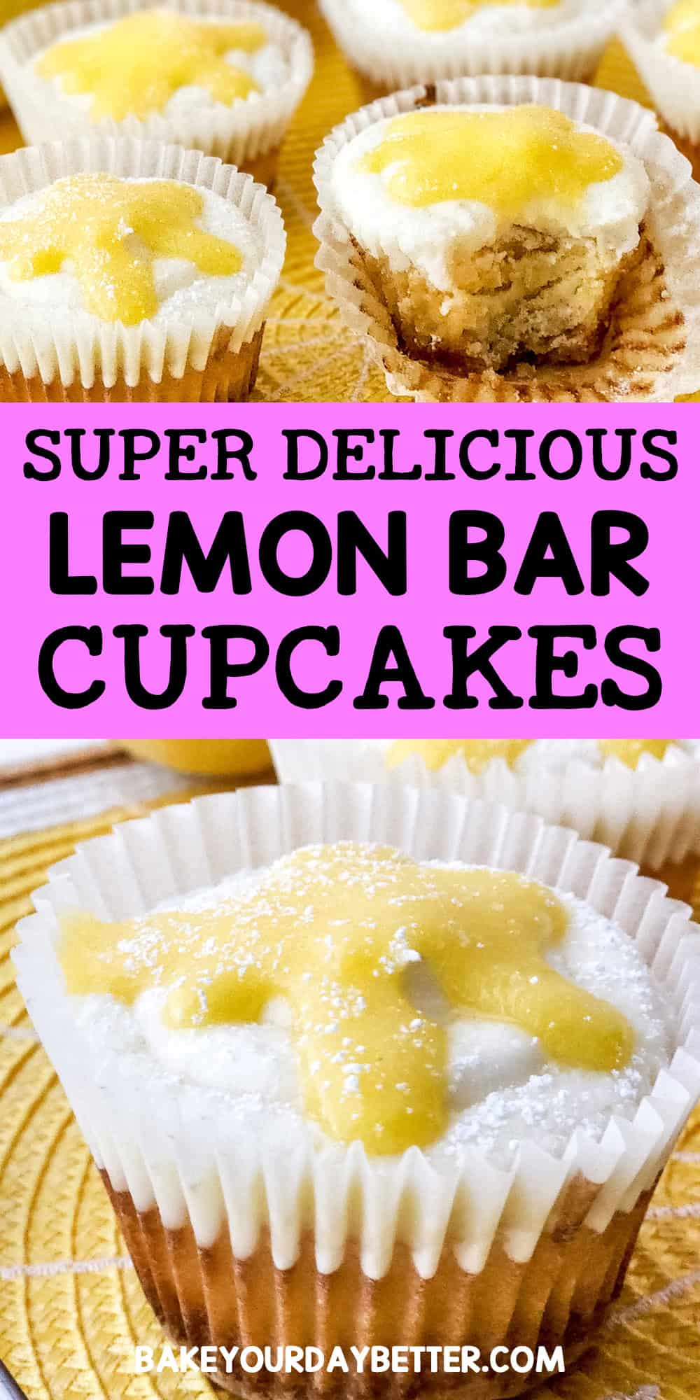 super delicious lemon bar cupcakes