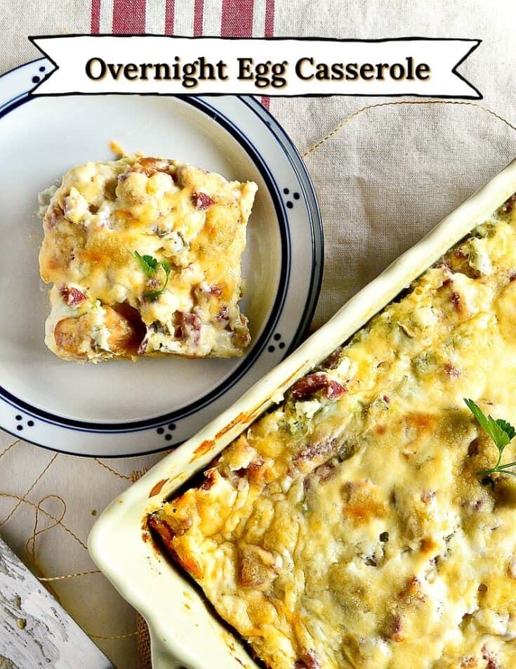 egg casserole with salami and wine 2 title