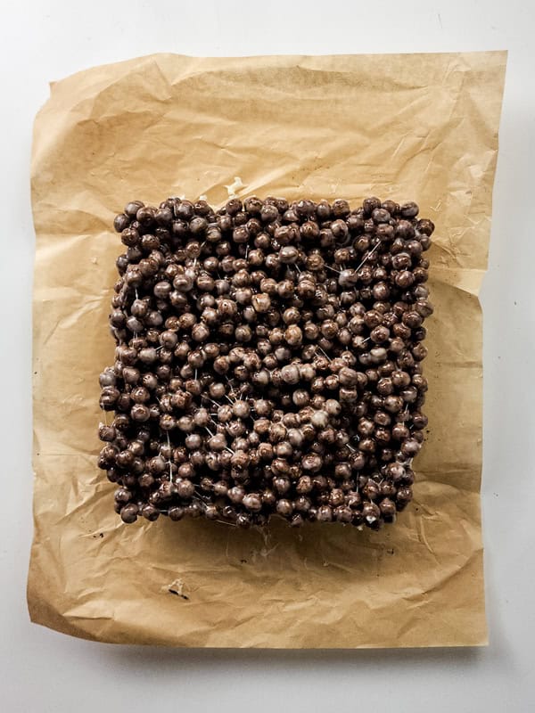 brownies before cutting
