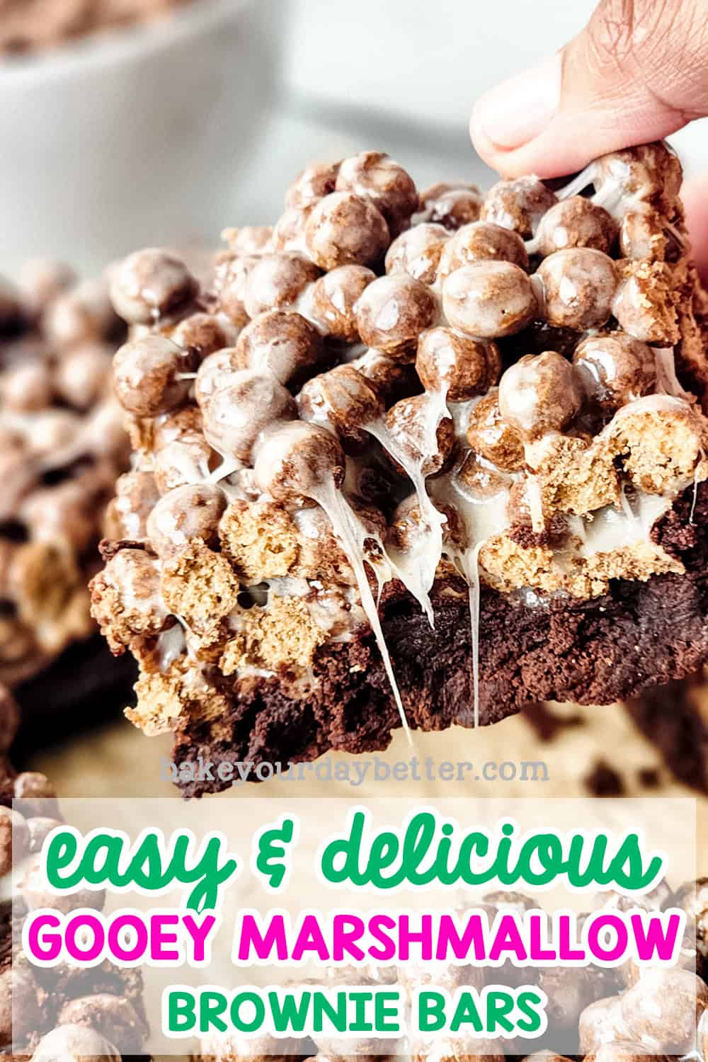 easy and delicious gooey marshmallow brownie bars