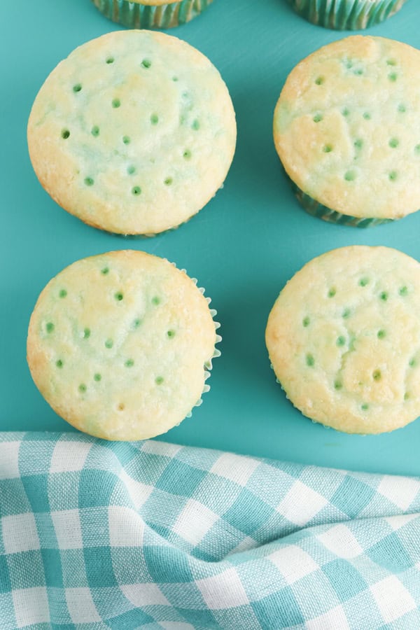 pour the jello over each cupcake