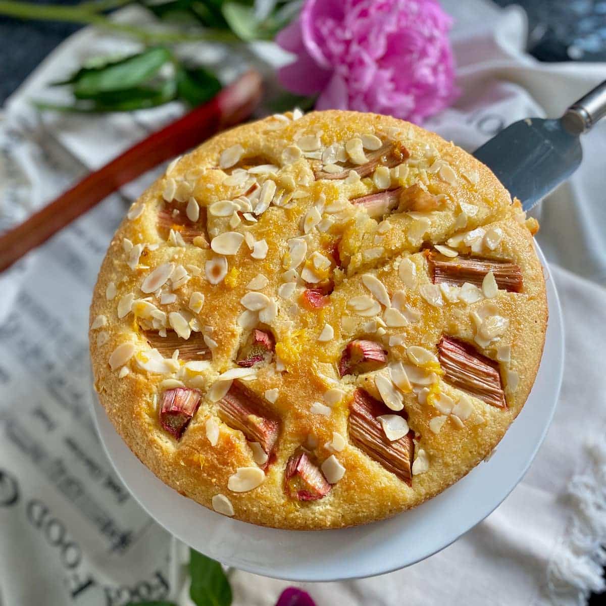 rhubarb cake recipe
